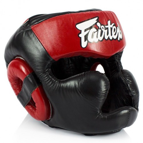 Боксерский шлем Fairtex (HG-13 red)